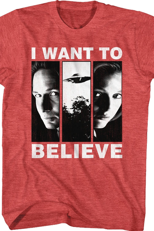 I Want To Believe X-Files T-Shirtmain product image