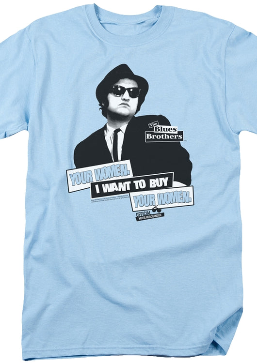 I Want To Buy Your Women Blues Brothers T-Shirt - main product image
