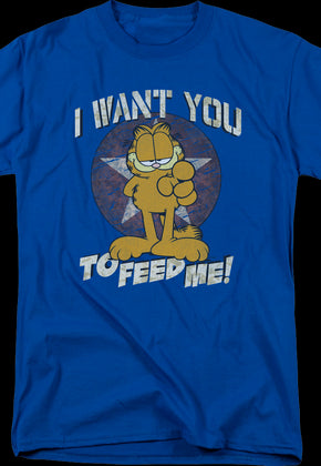 I Want You To Feed Me Garfield T-Shirt