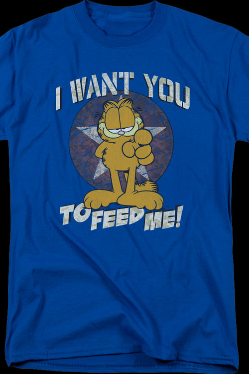 I Want You To Feed Me Garfield T-Shirtmain product image