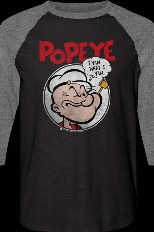 I Yam What I Yam Popeye Raglan Baseball Shirtmain product image