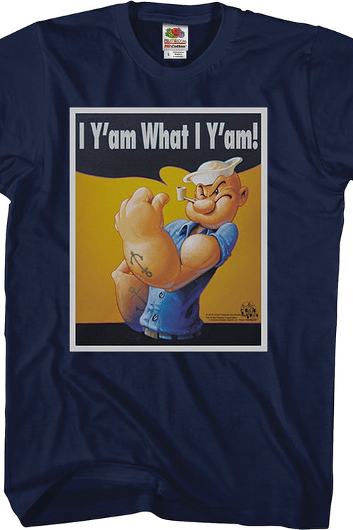 I Y'am What I Y'am Poster Popeye T-Shirtmain product image