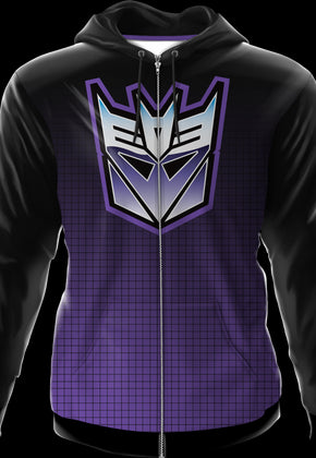 Icon Fade Activewear Decepticon Logo Transformers Hoodie