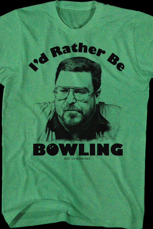 I'd Rather Be Bowling Big Lebowski T-Shirtmain product image