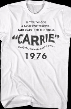 If You've Got A Taste For Terror Carrie T-Shirt