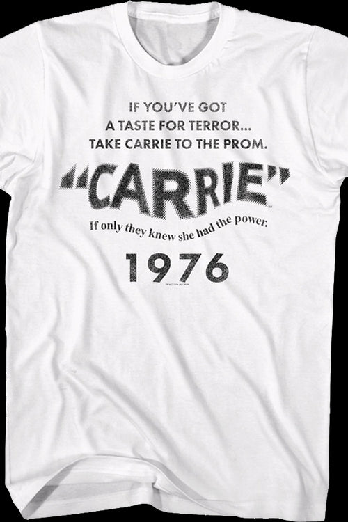 If You've Got A Taste For Terror Carrie T-Shirtmain product image