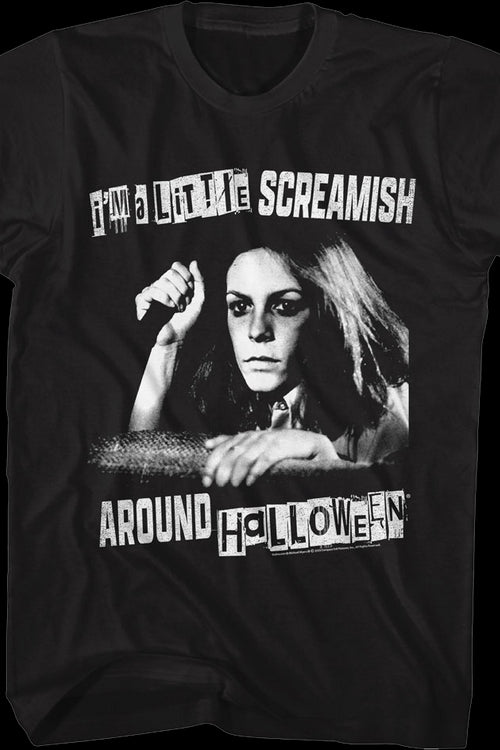 I'm A Little Screamish Around Halloween T-Shirtmain product image