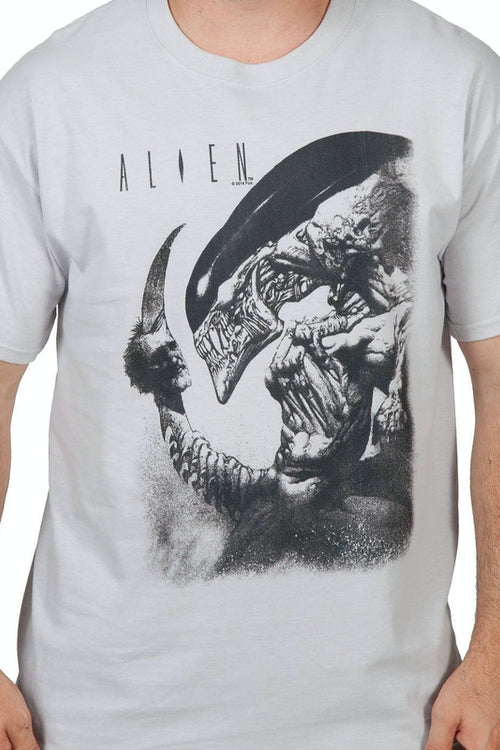 Impaled Head Alien Shirtmain product image