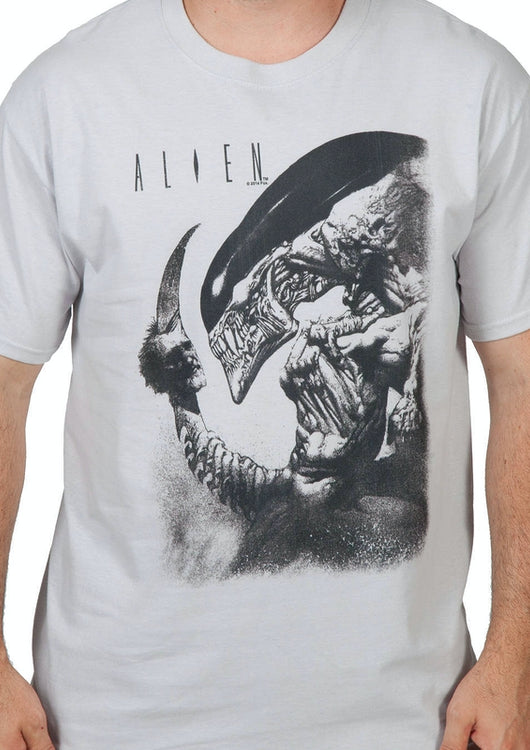 Impaled Head Alien Shirt - main product image