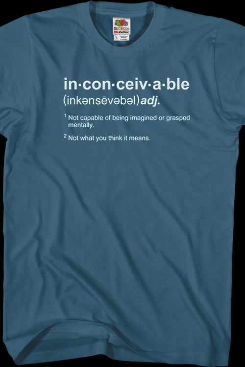 Inconceivable Definition Princess Bride T-Shirtmain product image