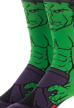 Incredible Hulk Marvel Comics Socks