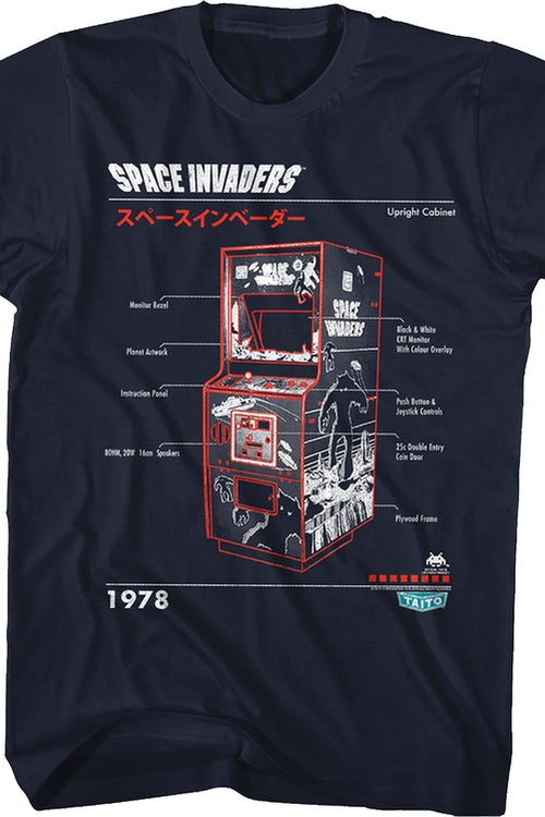 Instructions Space Invaders T-Shirtmain product image