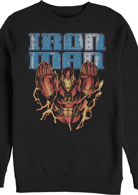 Iron Man Electric Flight Marvel Comics Sweatshirt - main product image