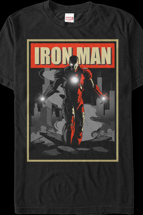 Iron Man Shadow Poster Marvel Comics T-Shirtmain product image