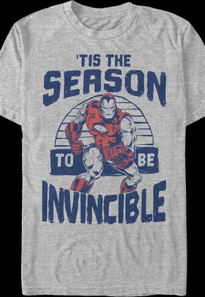 Iron Man 'Tis The Season To Be Invincible Marvel Comics T-Shirt