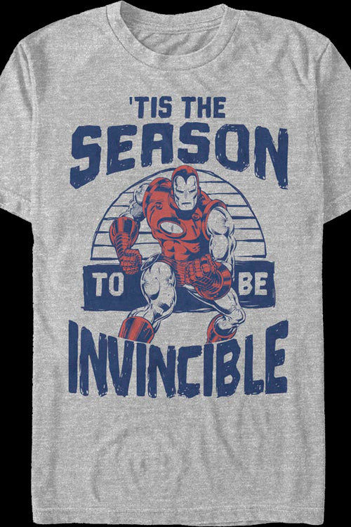 Iron Man 'Tis The Season To Be Invincible Marvel Comics T-Shirtmain product image