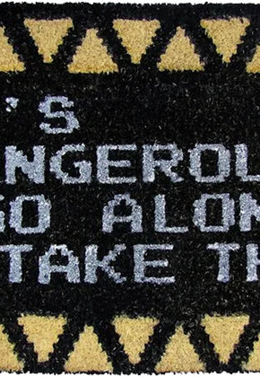 It's Dangerous To Go Alone Legend Of Zelda Doormat