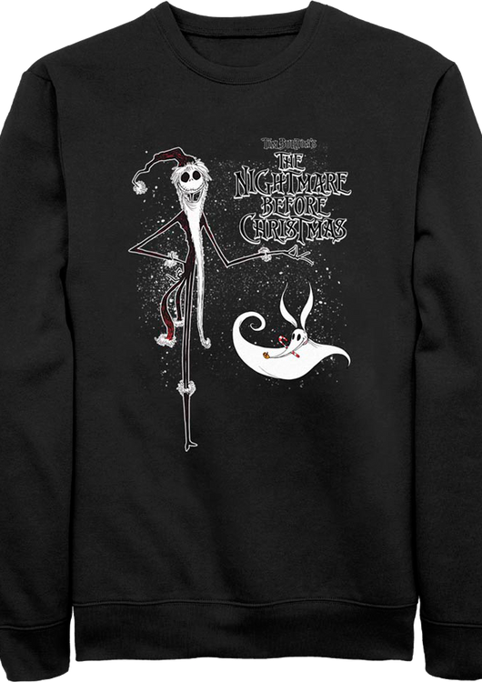 Jack Skellington And Zero Nightmare Before Christmas Sweatshirt - main product image