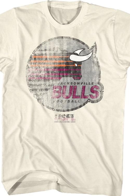 Natural Jacksonville Bulls USFL T-Shirtmain product image
