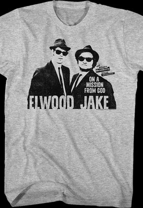 Retro Elwood And Jake Blues Brothers T-Shirt
