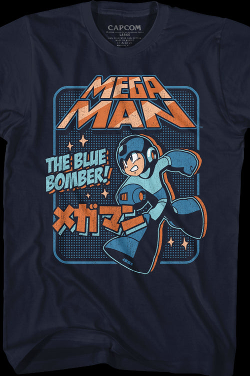 Japanese Blue Bomber Mega Man T-Shirtmain product image