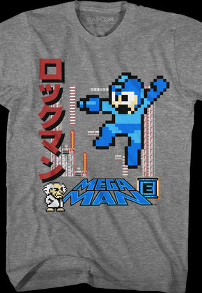 Japanese Collage Mega Man T-Shirt