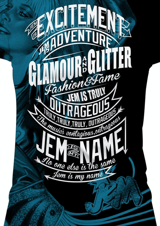 Jem Truly Outrageous Sublimation Shirt - main product image