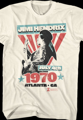 July 4th 1970 Jimi Hendrix T-Shirt