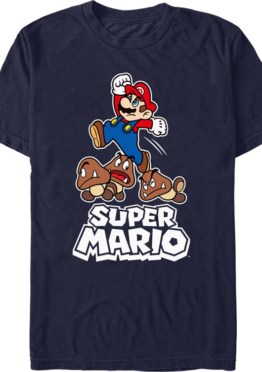 Jumping On Goombas Super Mario Bros. T-Shirt - main product image