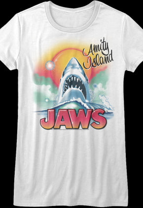 Ladies Airbrush Jaws Shirt