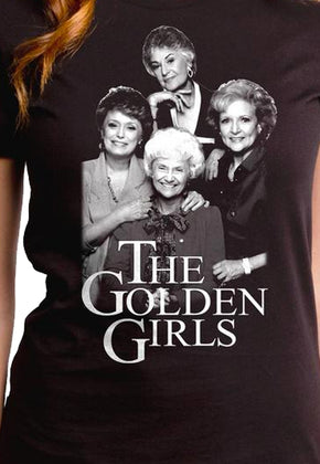 Ladies Black and White Golden Girls Shirt