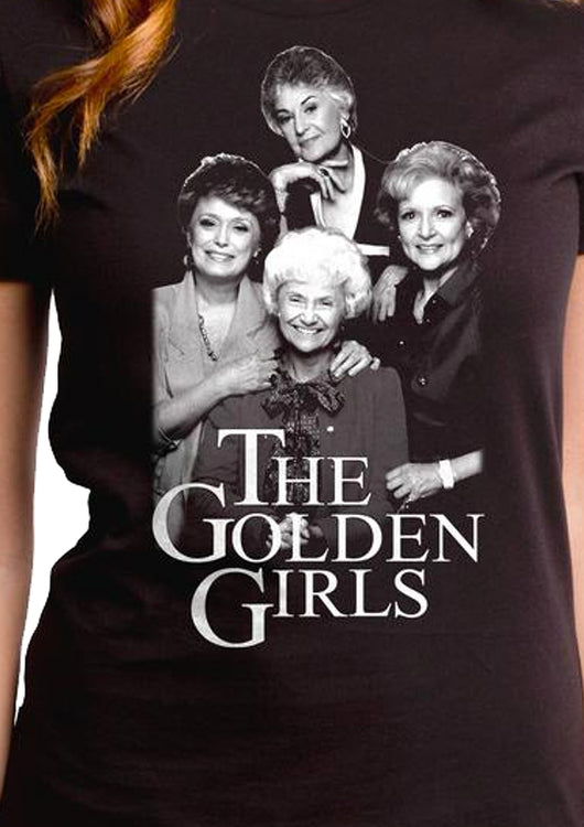 Ladies Black and White Golden Girls Shirt - main product image