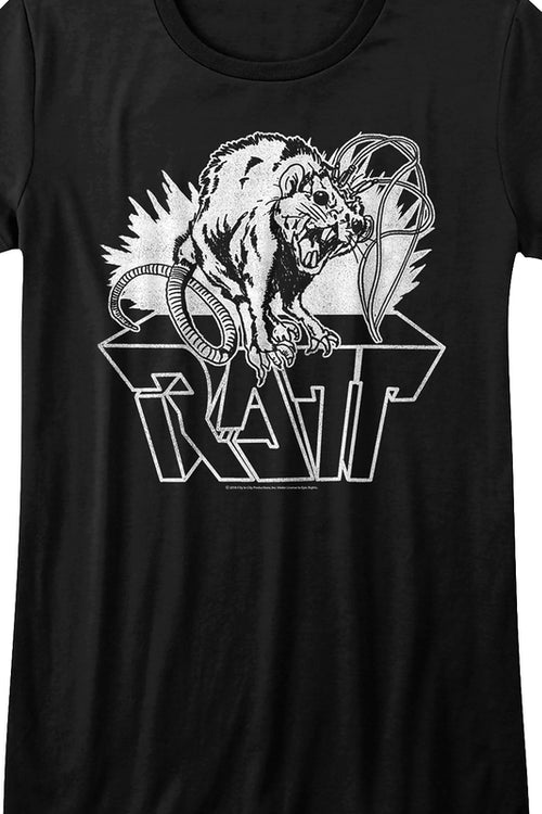 Ladies Black and White Ratt Shirtmain product image