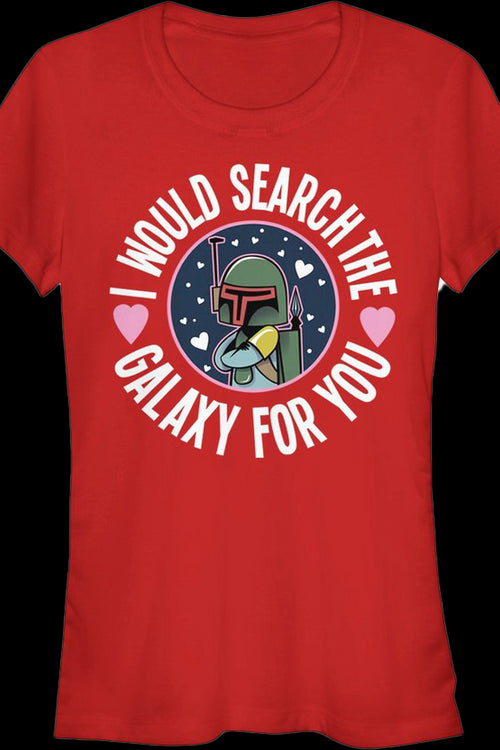 Ladies Boba Fett Search The Galaxy For You Star Wars Shirtmain product image