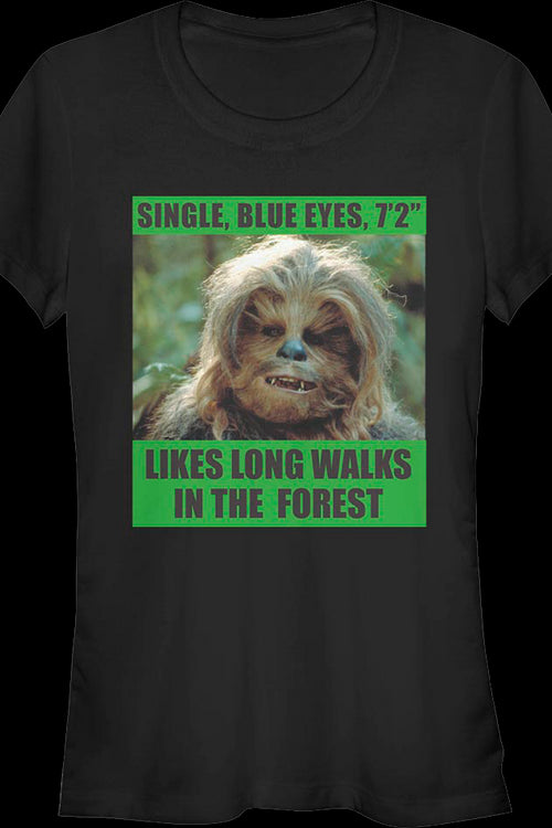 Ladies Chewbacca Personal Ad Star Wars Shirtmain product image