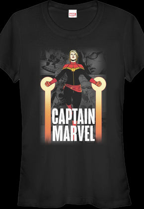 Ladies Collage Captain Marvel Shirt