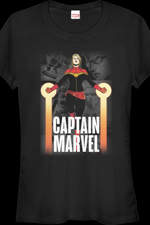 Ladies Collage Captain Marvel Shirtmain product image