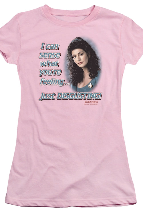 Ladies Pink Deanna Troi Star Trek The Next Generation Shirtmain product image