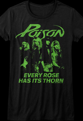 Womens Every Rose Has Its Thorn Poison Shirt