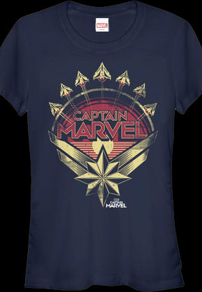 Ladies Fighter Planes Captain Marvel Shirt