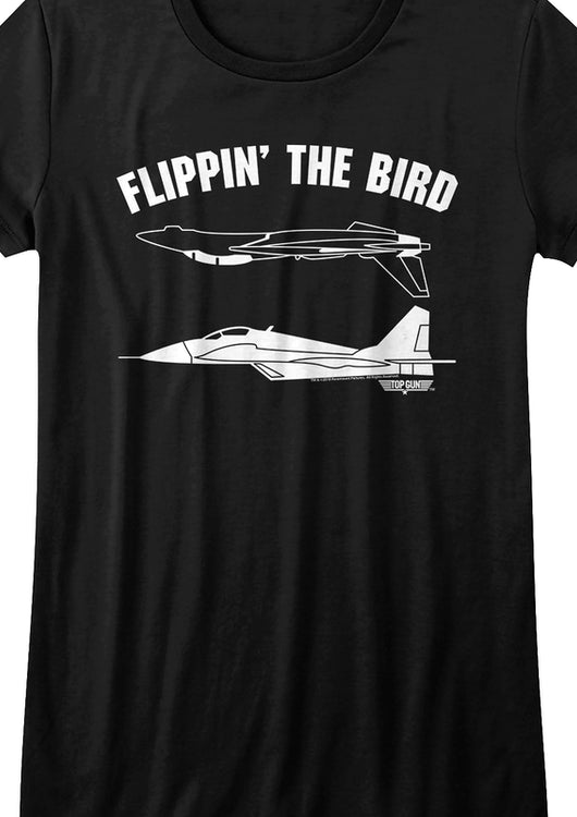 Junior Flippin' The Bird Top Gun Shirt - main product image
