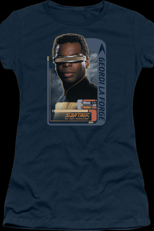 Ladies Geordi La Forge Star Trek The Next Generation Shirtmain product image