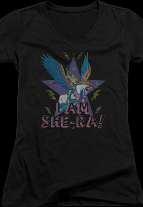 Ladies I Am She-Ra V-Neck Shirt