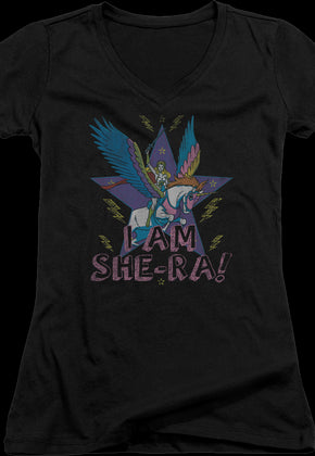 Ladies I Am She-Ra V-Neck Shirt