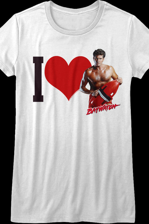 Ladies I Love Mitch Baywatch Shirtmain product image