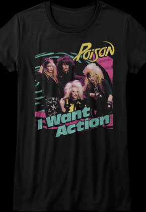 Womens I Want Action Poison Shirt