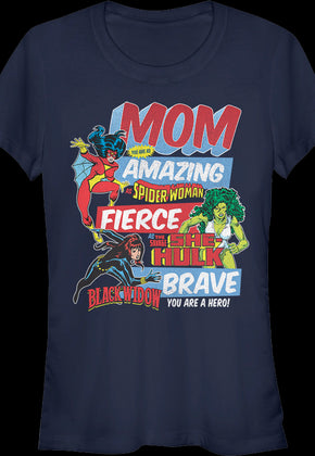 Ladies Mother's Day Marvel Comics Shirt
