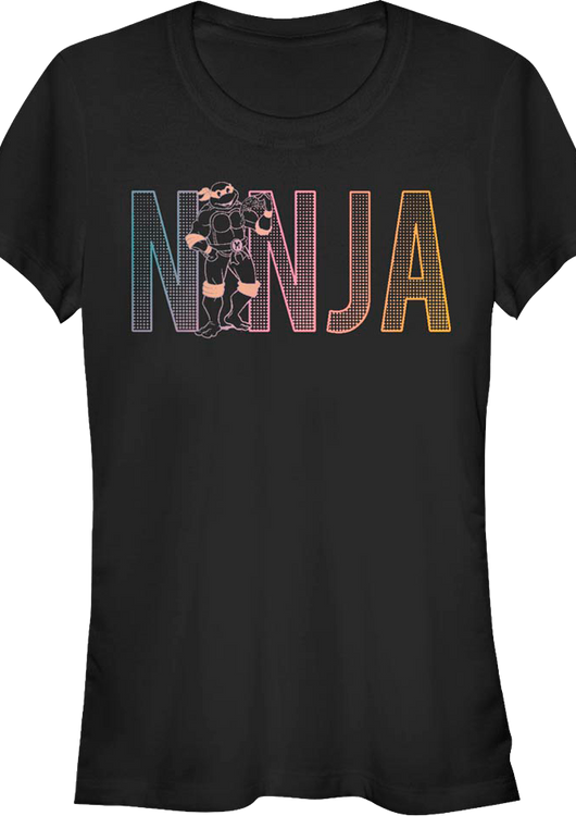 Ladies Neon Michelangelo Teenage Mutant Ninja Turtles Shirt - main product image