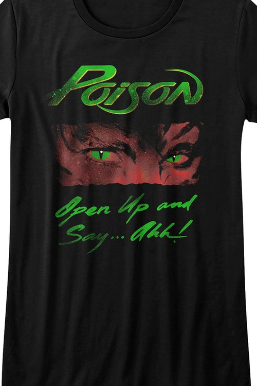 Womens Open Up and Say Ahh Poison Shirtmain product image