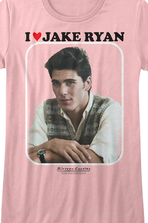 Junior Pink I Love Jake Ryan Sixteen Candles Shirtmain product image